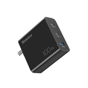 100W 2C+1A固定脚GaN充电器(G100)